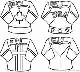 Coloring Pages Hockey Canada Team Printable Colouring Chicago Unifrom Nhl Uniforms Skyline Blackhawks Maple Leafs Players Countries Dose Pinned Alice sketch template