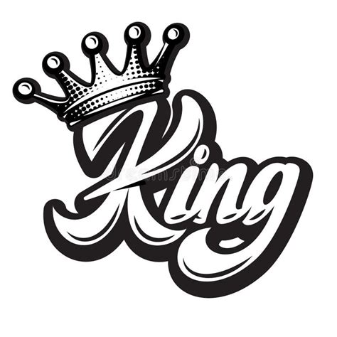 king graffiti tag stock vector illustration  logo