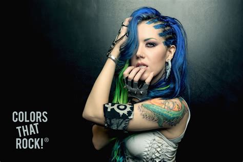 Blue Hair Tattoo Girl Tatto Pictures