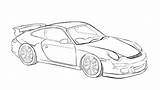 Porsche 911 Coloring Pages Cars Carrera Car Gt3 Bugatti Template Drawing Oeuvre sketch template
