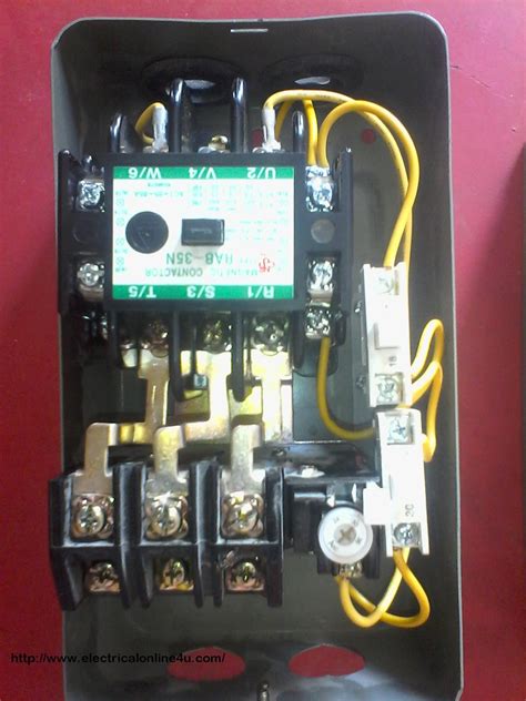 wire contactor  overload relay contactor wiring diagram electricalonlineu