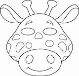 Mask Animal Masks Jungle Template Templates Printable Giraffe Paper Plate Safari Kids Zoo Coloring Crafts Cutouts Pages Animals Diy Color sketch template