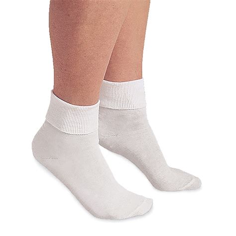 Buster Brown Womens 100 Cotton Socks 3 Pair Package Fold Over Bobby