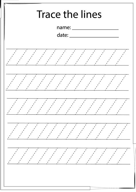 tracing lines printables printable word searches