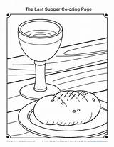 Supper Jesus Maundy sketch template