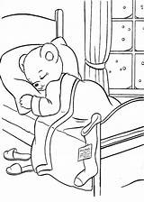 Oso Durmiendo Cama Craciun Mos Colorat Dormindo Ursinho Desene Planse Quentinha Nap Copii Copil Fise Cheie Cuvinte sketch template