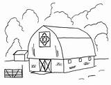 Barns Farm Amish Coloringtop Barnyard Coloringhome sketch template