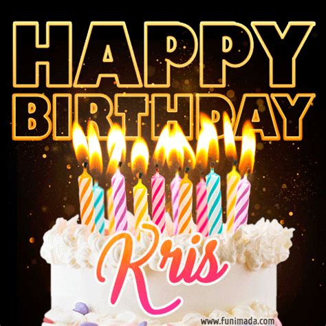 kris animated happy birthday cake gif  whatsapp