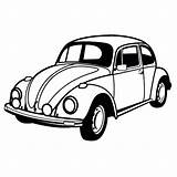 Coloring Vw Car Beetle Pages Classic Bug Clipart Old Muscle Cars Vintage Rod Hot Drawing Volkswagen Color Rolls Royce Getcolorings sketch template