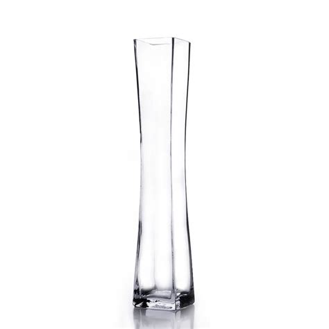 22 Unique Concaved Square Tall Glass Vase 8 Pieces Square Vase