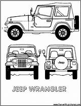 Jeep Wrangler Rubicon sketch template