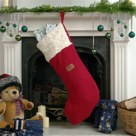 Luxury Personalised Christmas Stocking In Many Sizes By Santa S Little