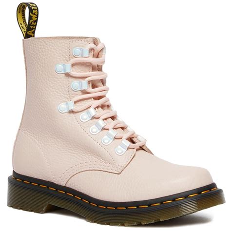 dr martens  pascal iridescent hardware womens leather ankle boots