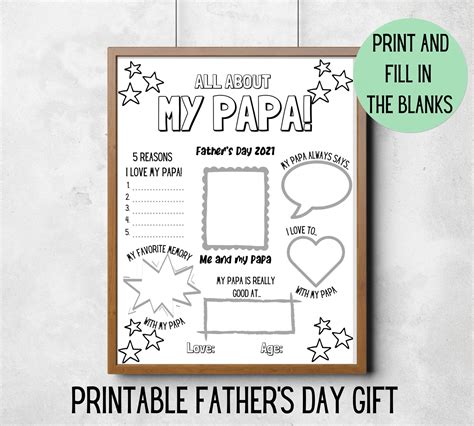 papa  printable   similar fathers day templates