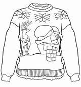 Sweater Maglione Pullover Colorare Natale Chimney Weihnachts Ausmalbilder Nikolaus Weihnachtspullover Dach Scribblefun sketch template