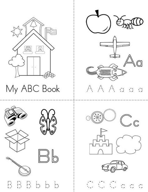 abc mini book alphabet mini book mini books abc book