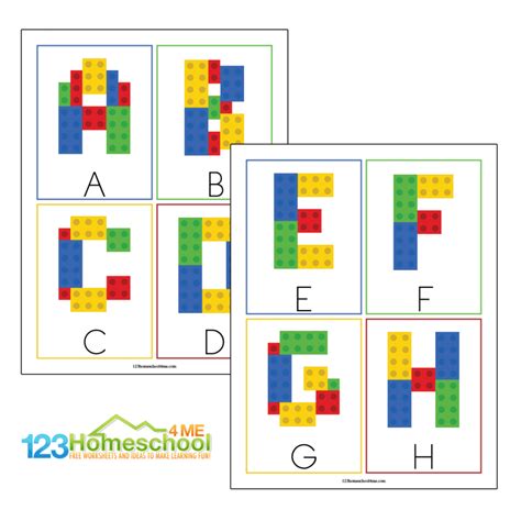 lego alphabet letters printable alphabet cards lego printable