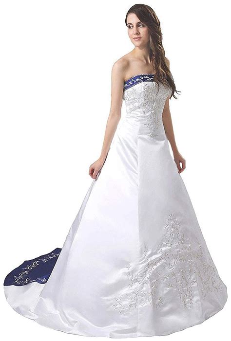 cuteshe women satin   embroidery wedding dresses bridal gowns read  reviews