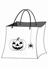 Bag Halloween Coloring Goodie Large Edupics sketch template