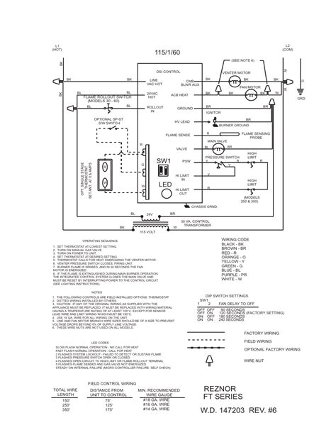 typical wiring diagram ft series reznor reznor ft unit installation manual user manual page
