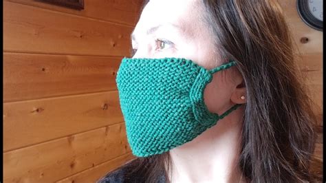 knitted face mask video tutorial youtube