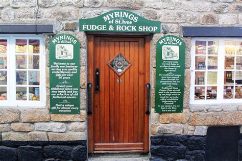 myrings fudge rock shop st ives cornwall