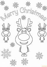Merry Postales Tarjetas Animados Navidenos Navidena Mensajes Renos Reindeers sketch template