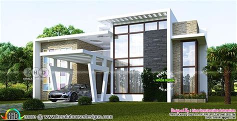 sq ft  bedroom modern contemporary house kerala home design  floor plans  house