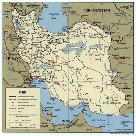 iran roads map
