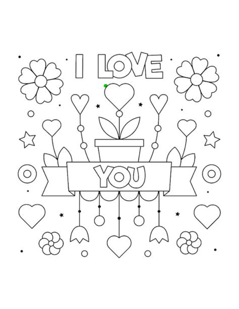 love   valentines day coloring page  printable coloring