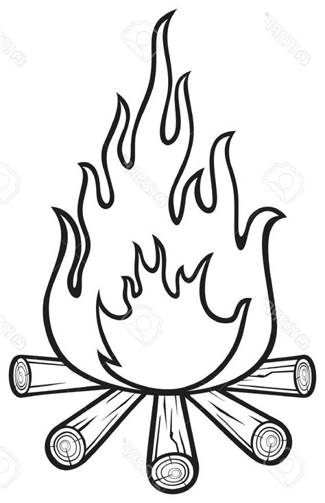 fire flames coloring pages  getdrawings
