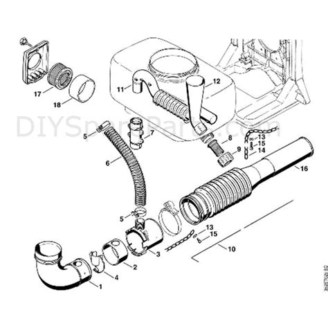 stihl br  backpack blower br  parts diagram  dusting  granulate spreading attachment