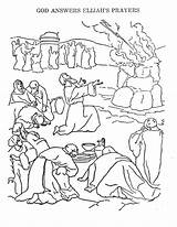 Coloring Altar Elijah Getdrawings sketch template