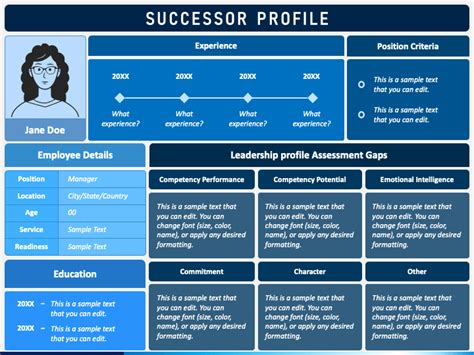 successor profile powerpoint template