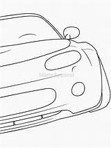 Miata Mazda sketch template