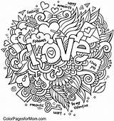 Coloring Doodle Pages Adults Valentines Advanced Printable Collage Adult Mandala Valentine Colouring Color Doodles Kleurplaten Kids Letter Flower Bestcoloringpagesforkids Sheets sketch template