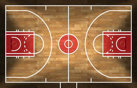 detailed diagram   basketball court