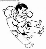 Judo Dibujos Diaria Paginas sketch template