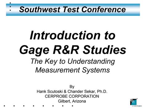 gage rr measurement systems analysis sample