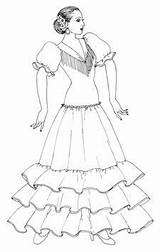 Costume Flamenco Raquel Lopez Designs sketch template