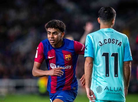 hasil barcelona  real mallorca  liga spanyol   lamine