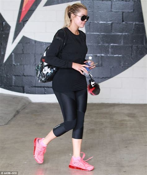Khloe Kardashian Stands Out In Neon Trainers As She Heads To The Gym In