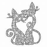 Cat Lovers Coloring Pack Heart Popping Covers Eye Original sketch template
