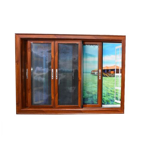 wooden finish upvc sliding window  rs square feet upvc sliding windows id
