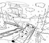 Coloring Pages Train Christmas Trains James Procoloring sketch template
