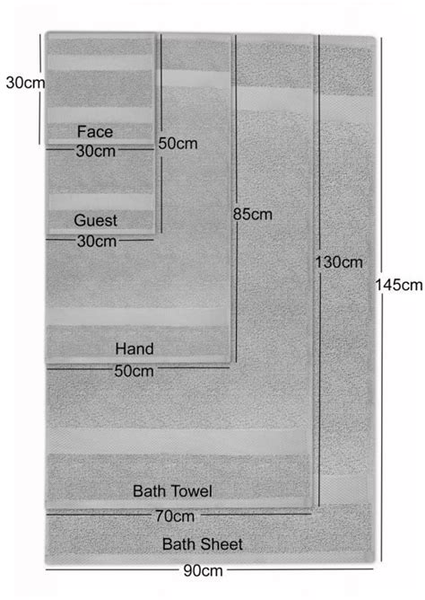 guide  uk towel sizes bath guest hand