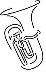 Tuba sketch template