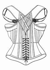 Corset Coloring Drawing Getdrawings Edupics Pages Large sketch template