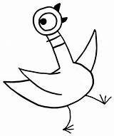 Pigeon Mo Willems Coloring Pages Books Color Bunny Preschool Craft Printable Knuffle Don Book Sheets Clipart Kids Cliparts Worksheets Piggie sketch template