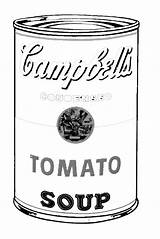 Campbell Soup Clipart Logo Campbells Coloring Template Clipground Tomato sketch template